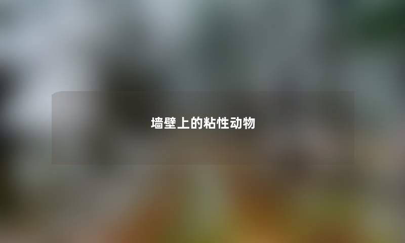 墙壁上的粘性动物