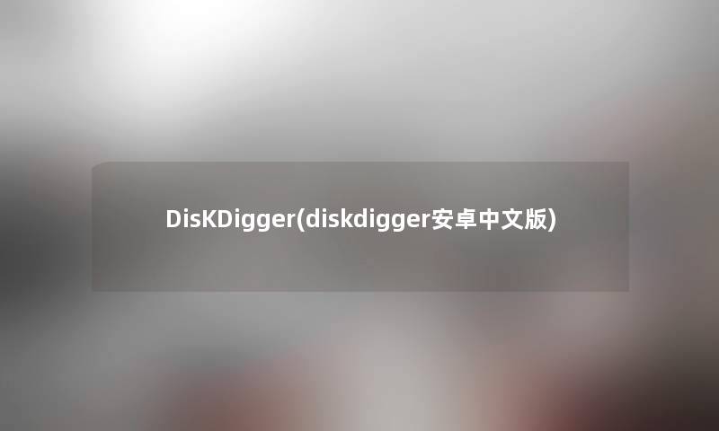 DisKDigger(diskdigger安卓中文版) DisKDigger(diskdigger安卓中文版)